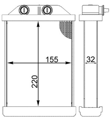 Mahle AH220000S - Heat Exchanger, interior heating