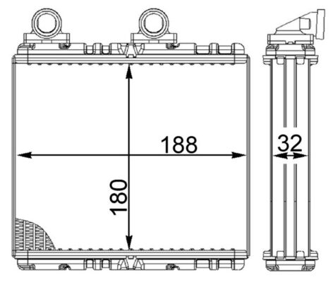 Mahle AH222000S - Heat Exchanger, interior heating