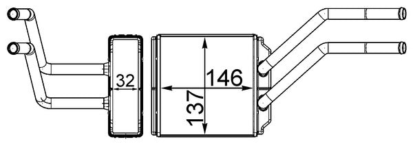 Mahle AH226000S - Heat Exchanger, interior heating