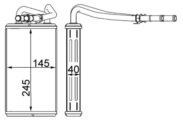 Mahle AH227000S - Heat Exchanger, interior heating