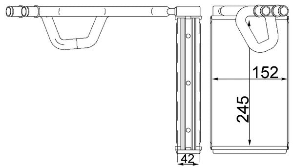 Mahle AH232000S - Heat Exchanger, interior heating