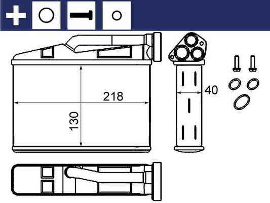 Mahle AH240000S - Heat Exchanger, interior heating