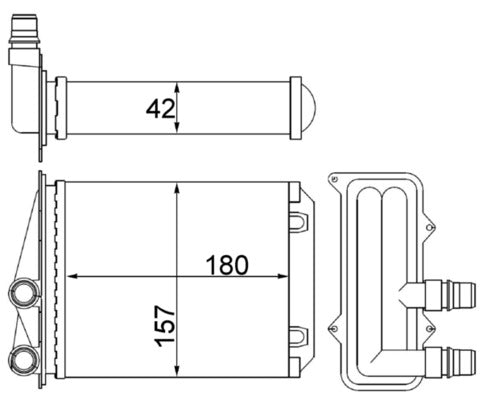 Mahle AH246000S - Heat Exchanger, interior heating