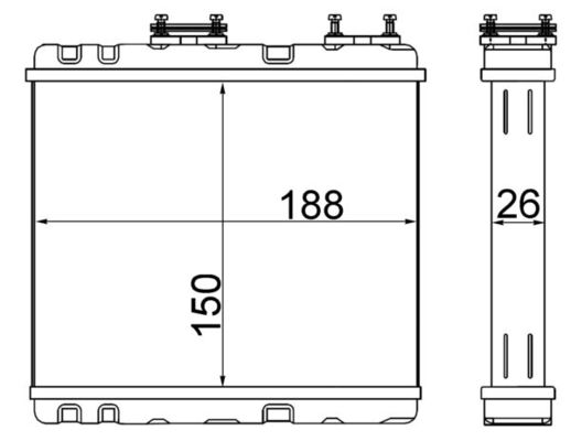 Mahle AH247000S - Heat Exchanger, interior heating
