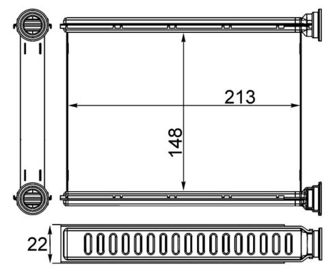 Mahle AH250000S - Heat Exchanger, interior heating
