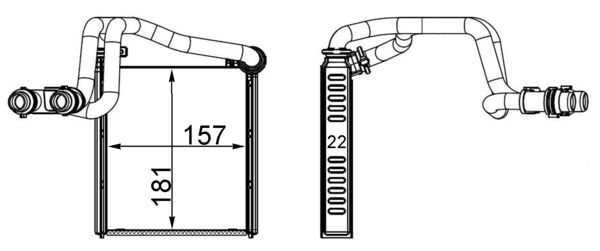 Mahle AH252000S - Heat Exchanger, interior heating