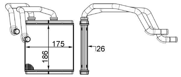 Mahle AH255000S - Heat Exchanger, interior heating