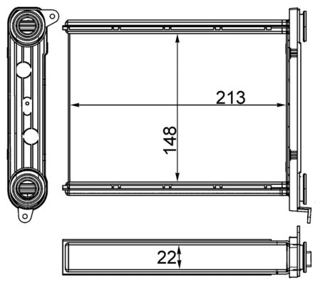 Mahle AH259000S - Heat Exchanger, interior heating