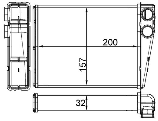 Mahle AH263000S - Heat Exchanger, interior heating
