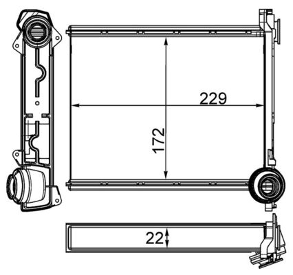 Mahle AH264000S - Heat Exchanger, interior heating