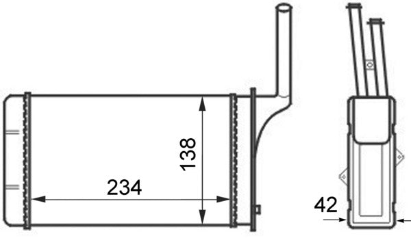 Mahle AH49000S - Heat Exchanger, interior heating