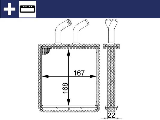 Mahle AH55000S - Heat Exchanger, interior heating