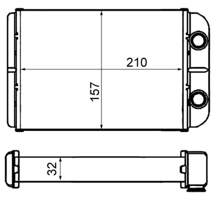 Mahle AH58000S - Heat Exchanger, interior heating