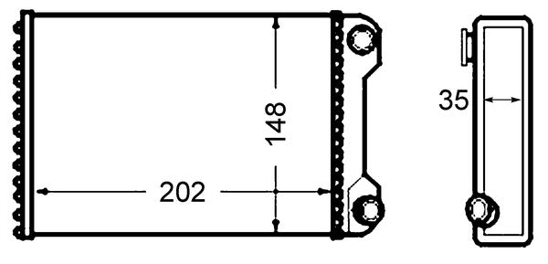 Mahle AH59000S - Heat Exchanger, interior heating