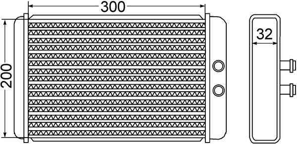 Mahle AH61000S - Heat Exchanger, interior heating