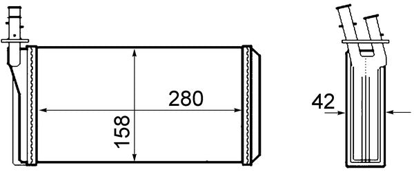 Mahle AH63000S - Heat Exchanger, interior heating