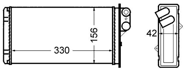 Mahle AH65000S - Heat Exchanger, interior heating
