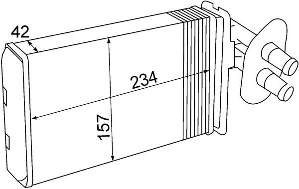 Mahle AH69000S - Heat Exchanger, interior heating