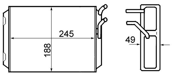 Mahle AH70000S - Heat Exchanger, interior heating