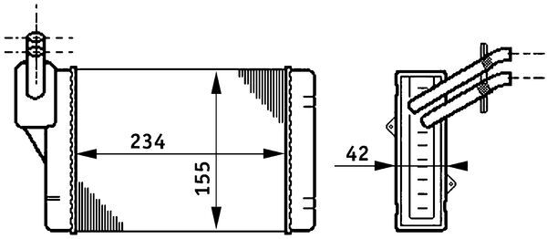 Mahle AH71000S - Heat Exchanger, interior heating