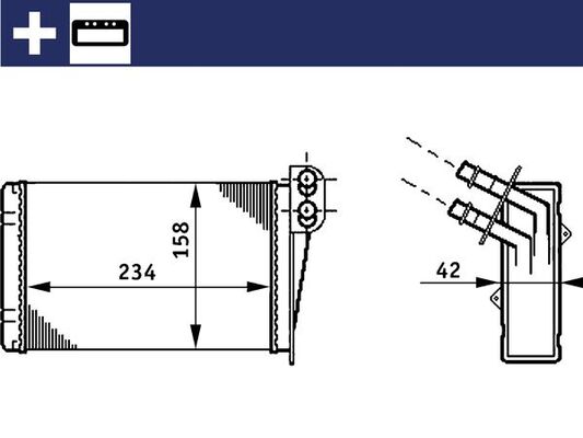 Mahle AH73000S - Heat Exchanger, interior heating