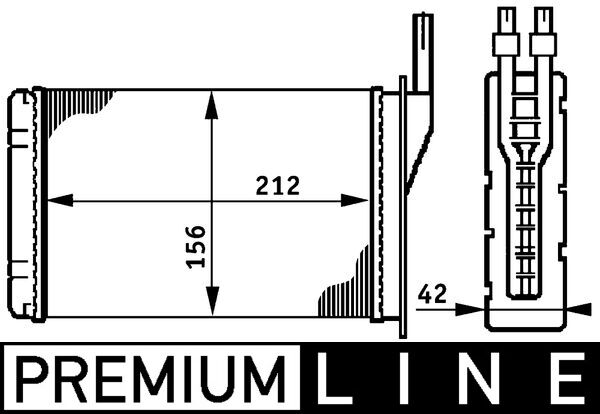 Mahle AH74000P - Heat Exchanger, interior heating