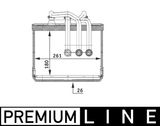 Mahle AH80000P - Heat Exchanger, interior heating