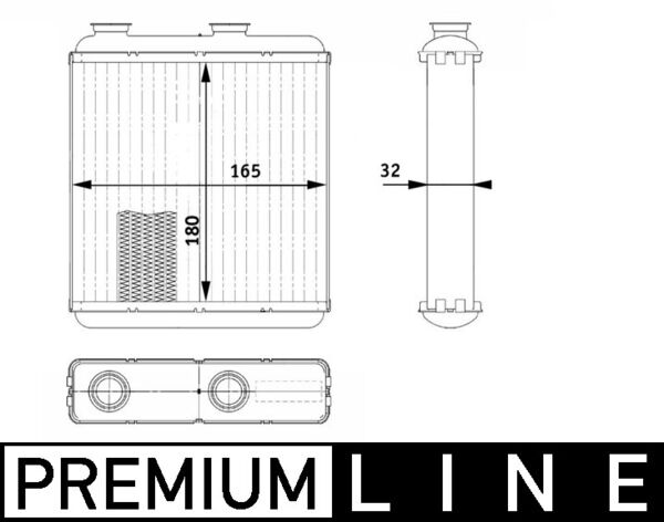 Mahle AH81000P - Heat Exchanger, interior heating