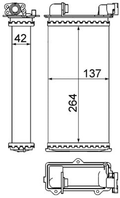 Mahle AH94000S - Heat Exchanger, interior heating