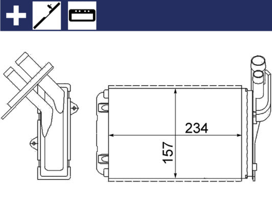 Mahle AH99000S - Heat Exchanger, interior heating