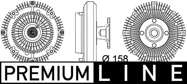 Mahle CFC109000P - Clutch, radiator fan