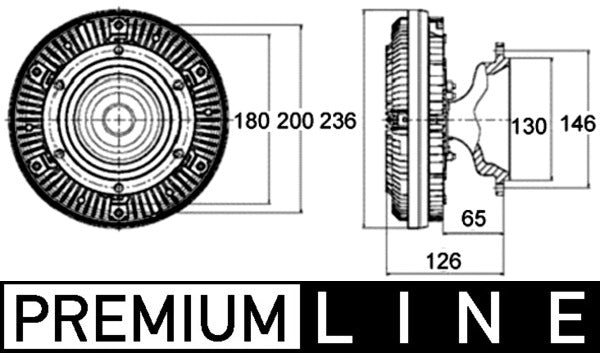 Mahle CFC133000P - Clutch, radiator fan