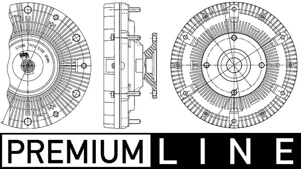 Mahle CFC201000P - Clutch, radiator fan