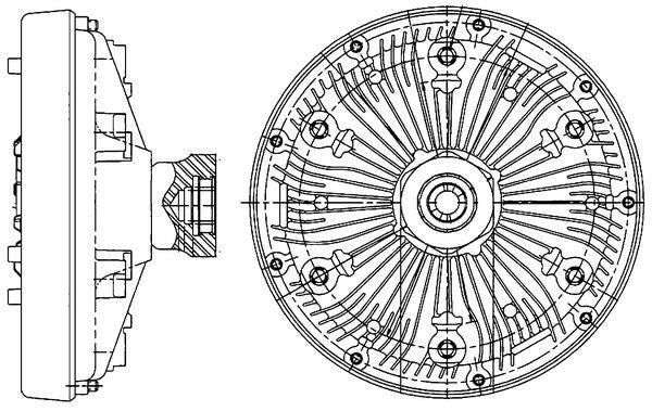 Mahle CFC205000P - Clutch, radiator fan