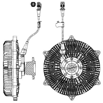 Mahle CFC214000P - Clutch, radiator fan