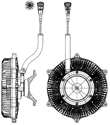 Mahle CFC215000P - Clutch, radiator fan