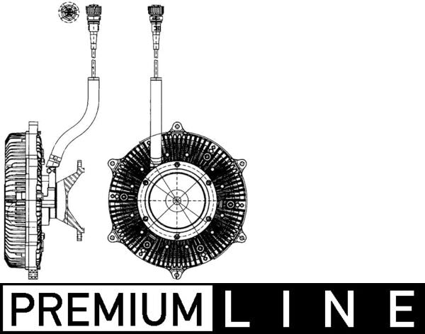 Mahle CFC216000P - Clutch, radiator fan