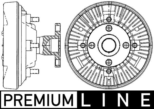 Mahle CFC234000P - Clutch, radiator fan