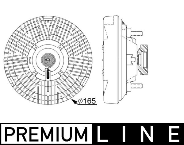 Mahle CFC238000P - Clutch, radiator fan
