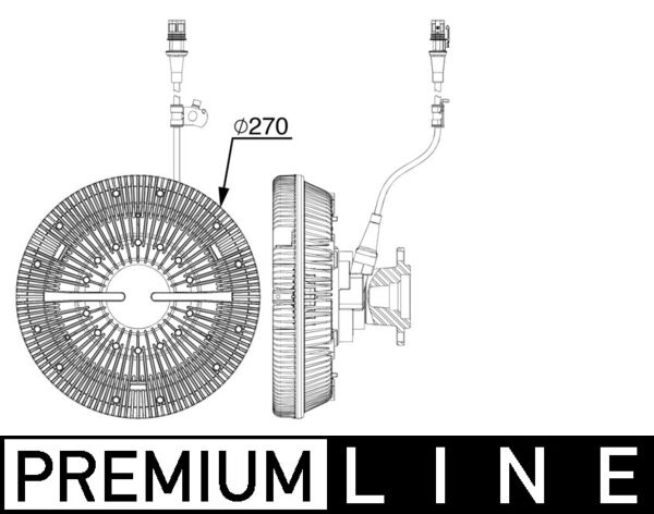 Mahle CFC242000P - Clutch, radiator fan