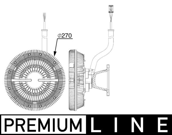 Mahle CFC243000P - Clutch, radiator fan