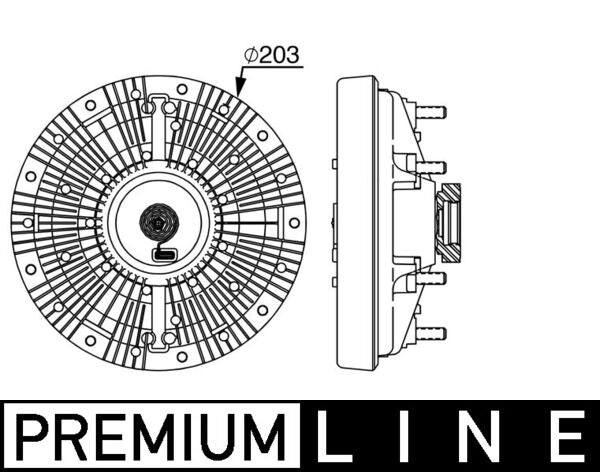 Mahle CFC250000P - Clutch, radiator fan