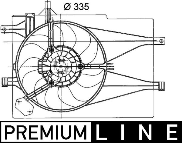 Mahle CFF203000P - Fan, engine cooling