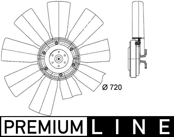 Mahle CFF412000P - Fan, engine cooling