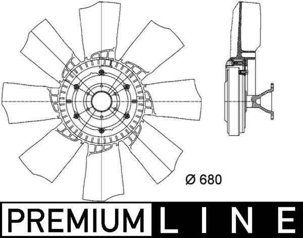 Mahle CFF425000P - Fan, engine cooling