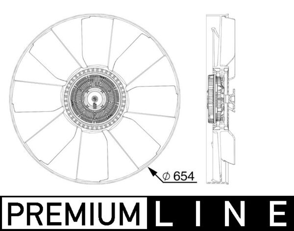 Mahle CFF510000P - Fan, engine cooling