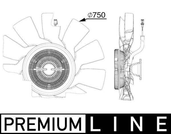 Mahle CFF515000P - Fan, engine cooling