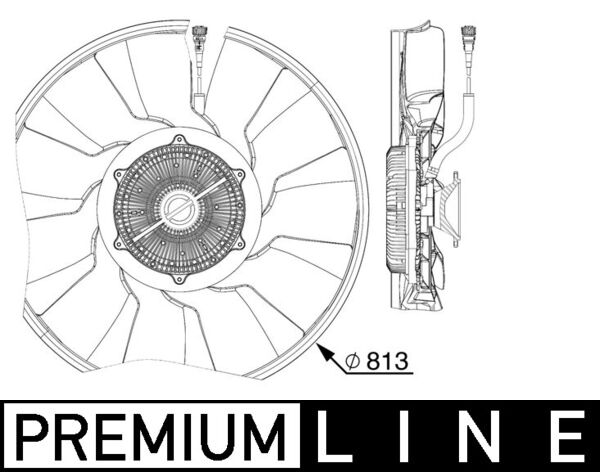 Mahle CFF516000P - Fan, engine cooling