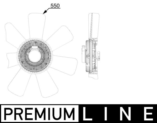 Mahle CFF523000P - Fan, engine cooling