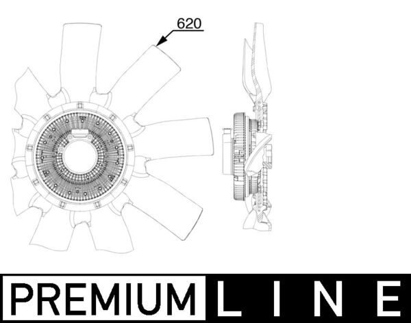Mahle CFF524000P - Fan, engine cooling